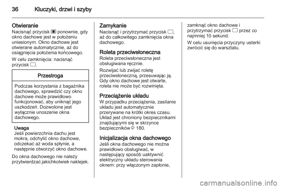 OPEL CORSA 2013  Instrukcja obsługi (in Polish) 