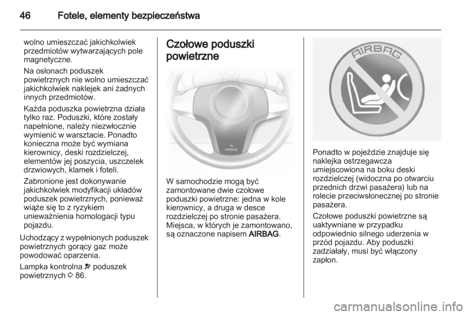 OPEL CORSA 2013  Instrukcja obsługi (in Polish) 