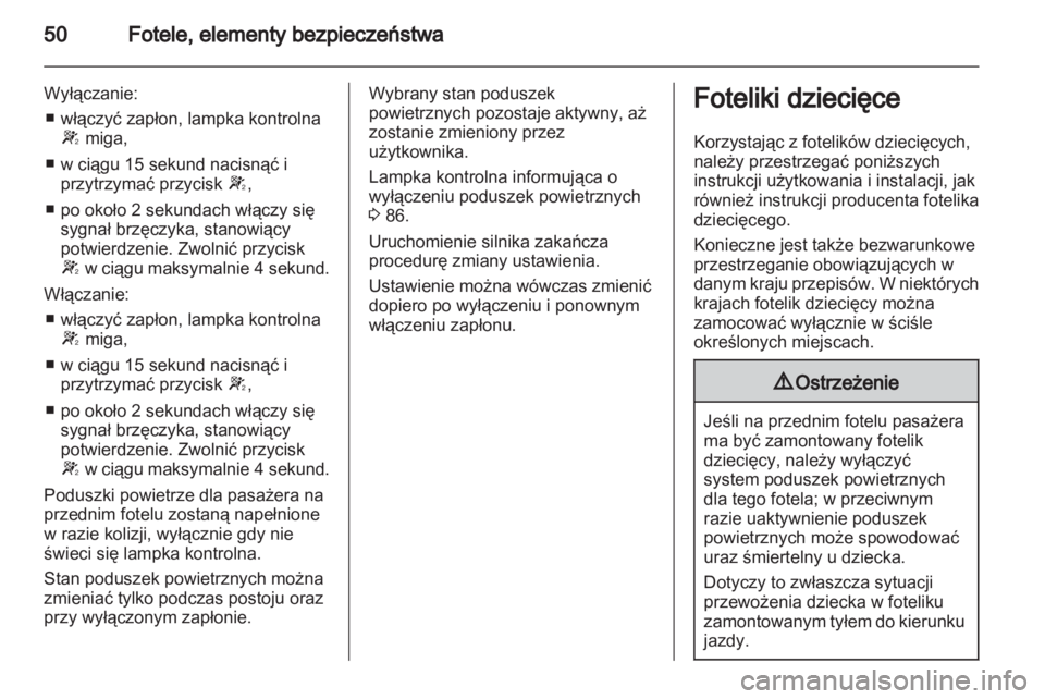OPEL CORSA 2013  Instrukcja obsługi (in Polish) 