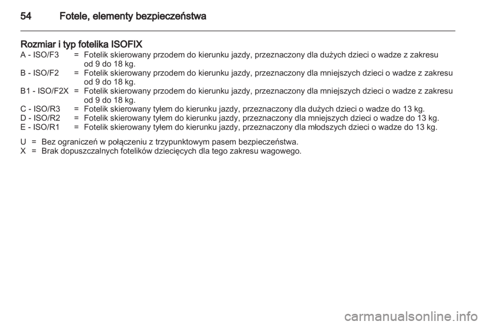 OPEL CORSA 2013  Instrukcja obsługi (in Polish) 