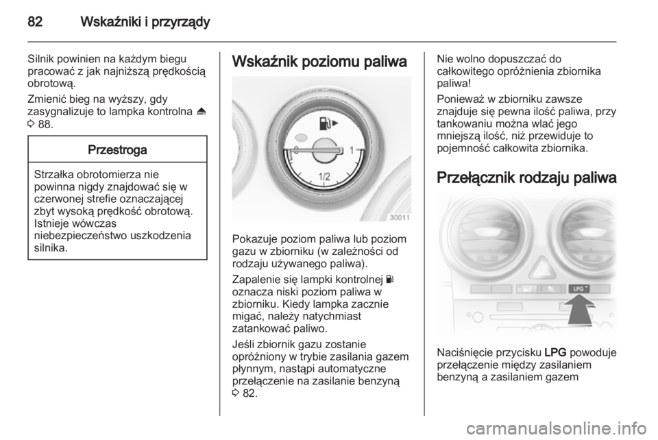 OPEL CORSA 2013  Instrukcja obsługi (in Polish) 