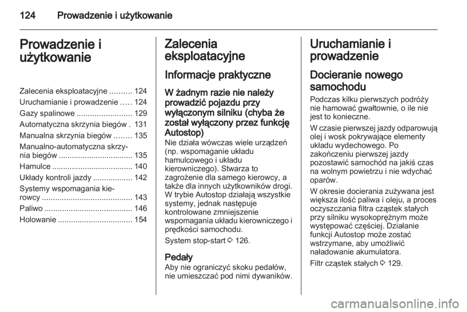 OPEL CORSA 2013.5  Instrukcja obsługi (in Polish) 