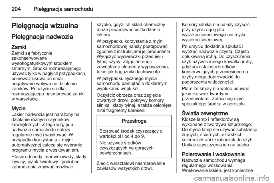 OPEL CORSA 2013.5  Instrukcja obsługi (in Polish) 