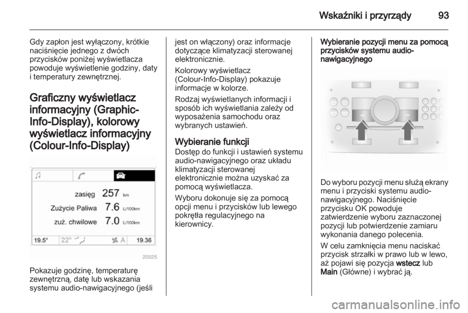 OPEL CORSA 2013.5  Instrukcja obsługi (in Polish) 