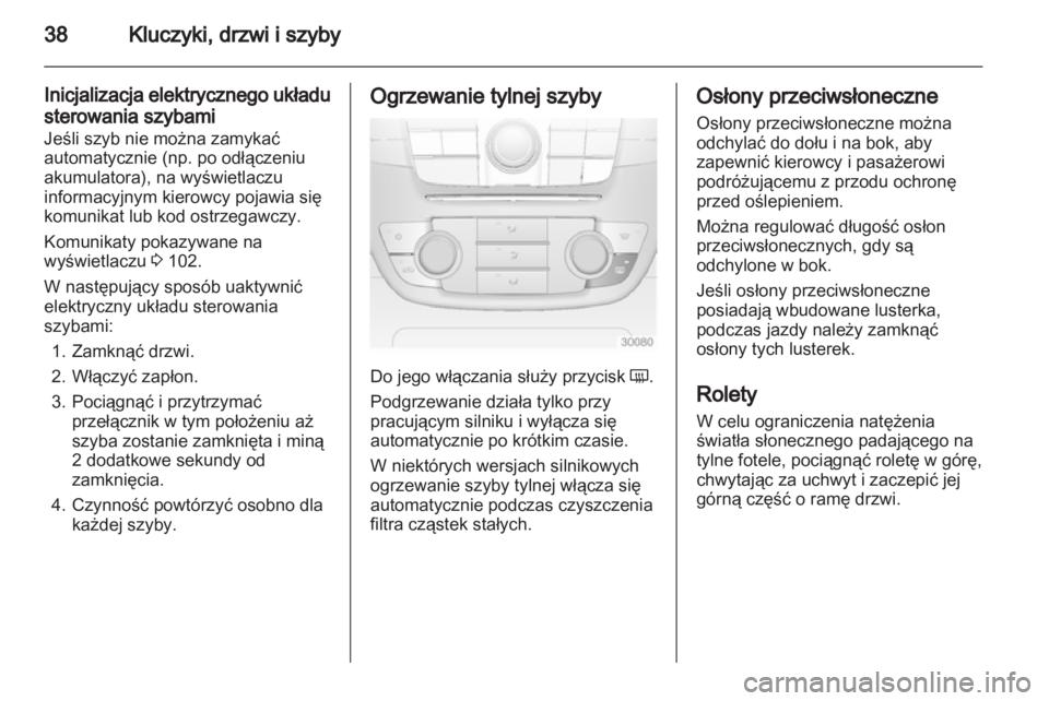 OPEL INSIGNIA 2010.5  Instrukcja obsługi (in Polish) 