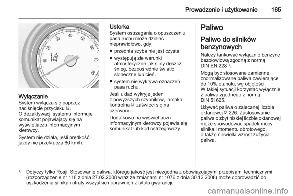 OPEL INSIGNIA 2011  Instrukcja obsługi (in Polish) 