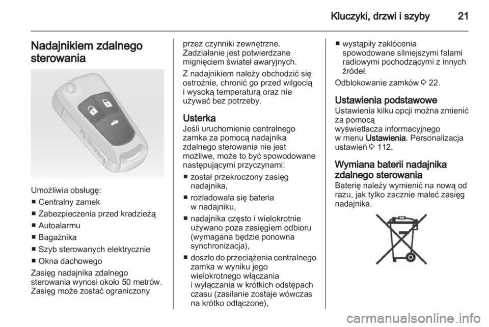 OPEL INSIGNIA 2011  Instrukcja obsługi (in Polish) 