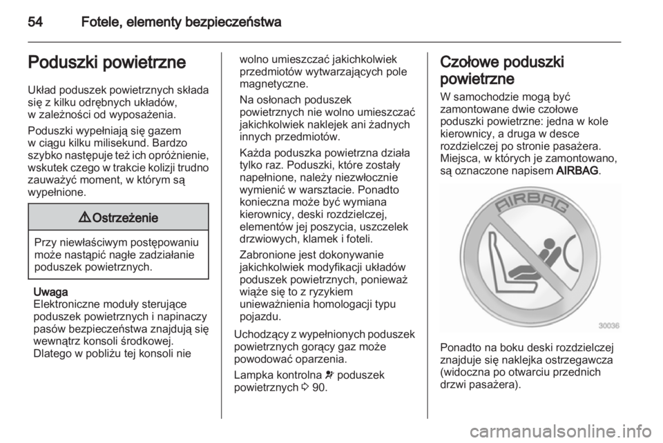 OPEL INSIGNIA 2011  Instrukcja obsługi (in Polish) 