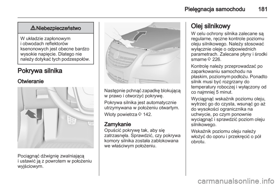 OPEL INSIGNIA 2011.5  Instrukcja obsługi (in Polish) 
