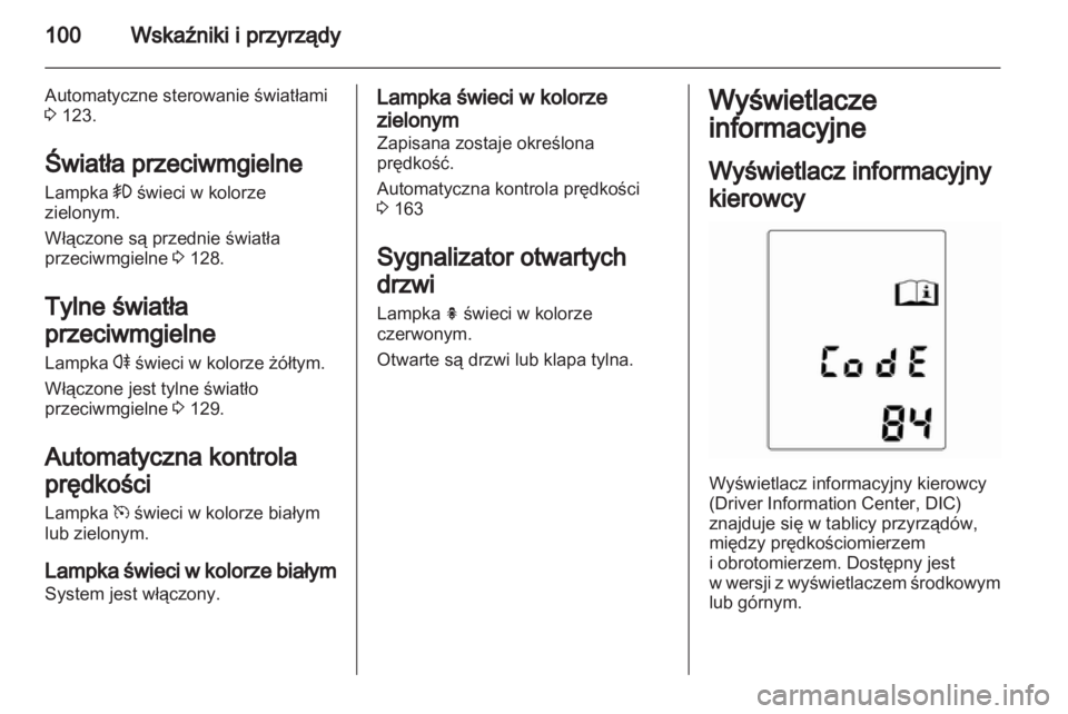 OPEL INSIGNIA 2011.5  Instrukcja obsługi (in Polish) 