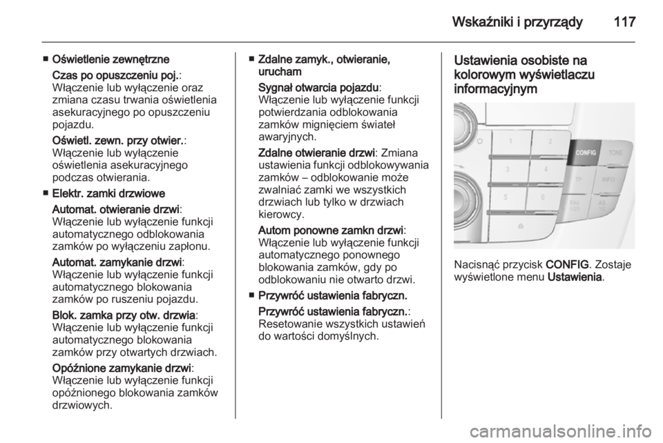 OPEL INSIGNIA 2012  Instrukcja obsługi (in Polish) 