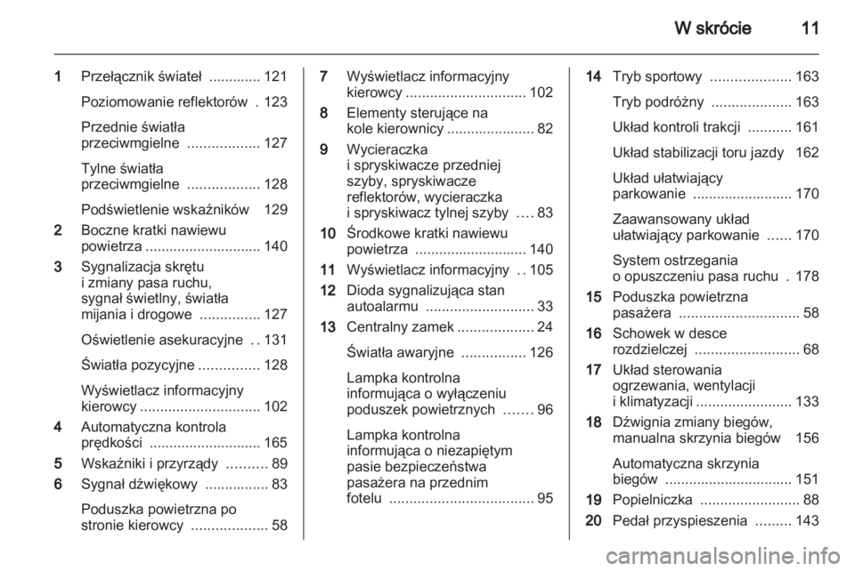 OPEL INSIGNIA 2012  Instrukcja obsługi (in Polish) 