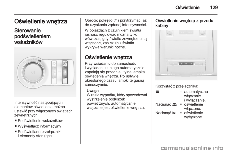 OPEL INSIGNIA 2012  Instrukcja obsługi (in Polish) 