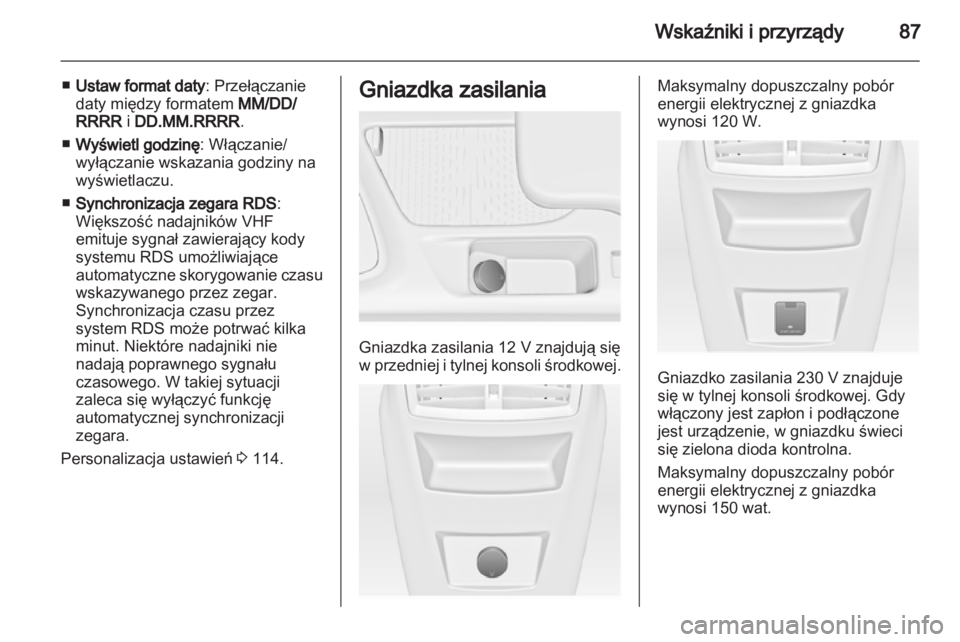 OPEL INSIGNIA 2012  Instrukcja obsługi (in Polish) 