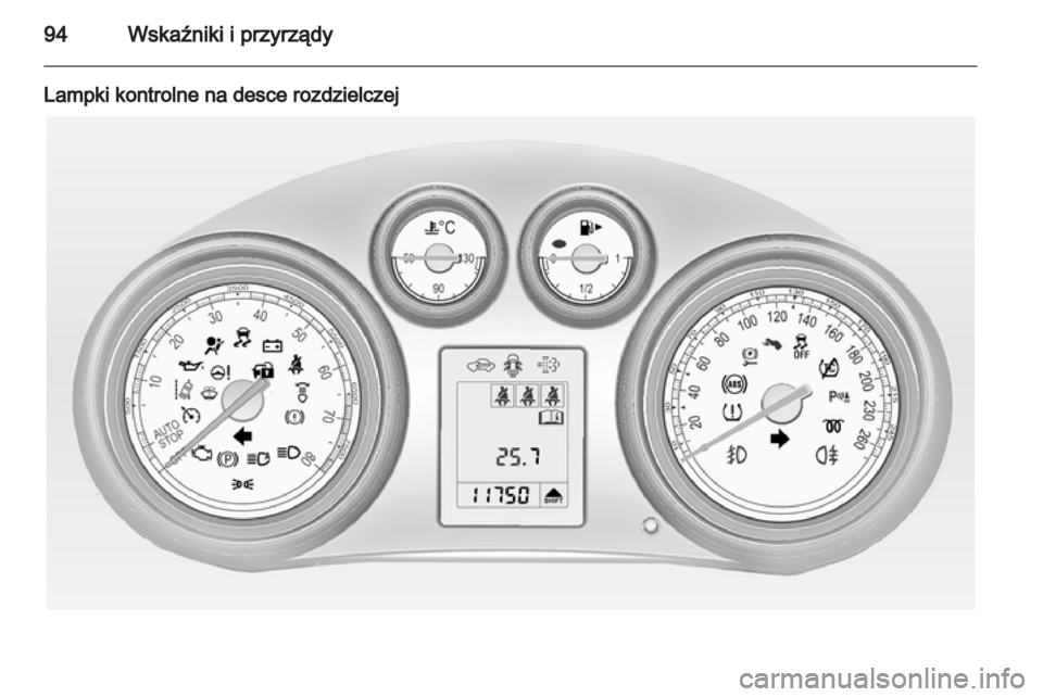 OPEL INSIGNIA 2012  Instrukcja obsługi (in Polish) 
