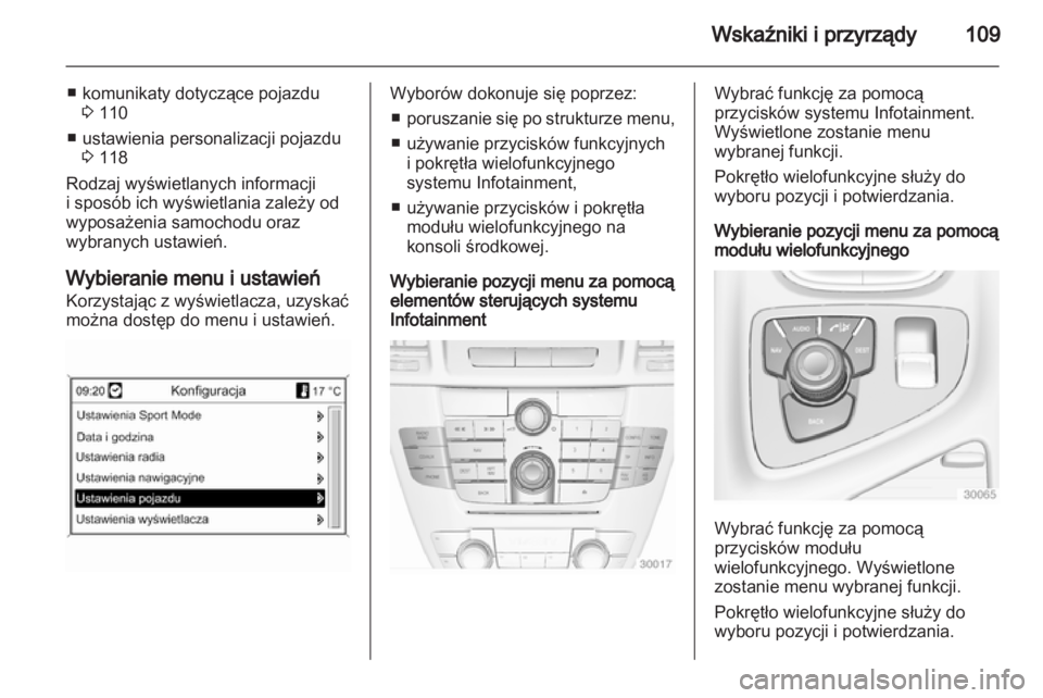 OPEL INSIGNIA 2012.5  Instrukcja obsługi (in Polish) 
