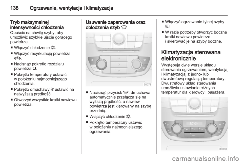OPEL INSIGNIA 2012.5  Instrukcja obsługi (in Polish) 