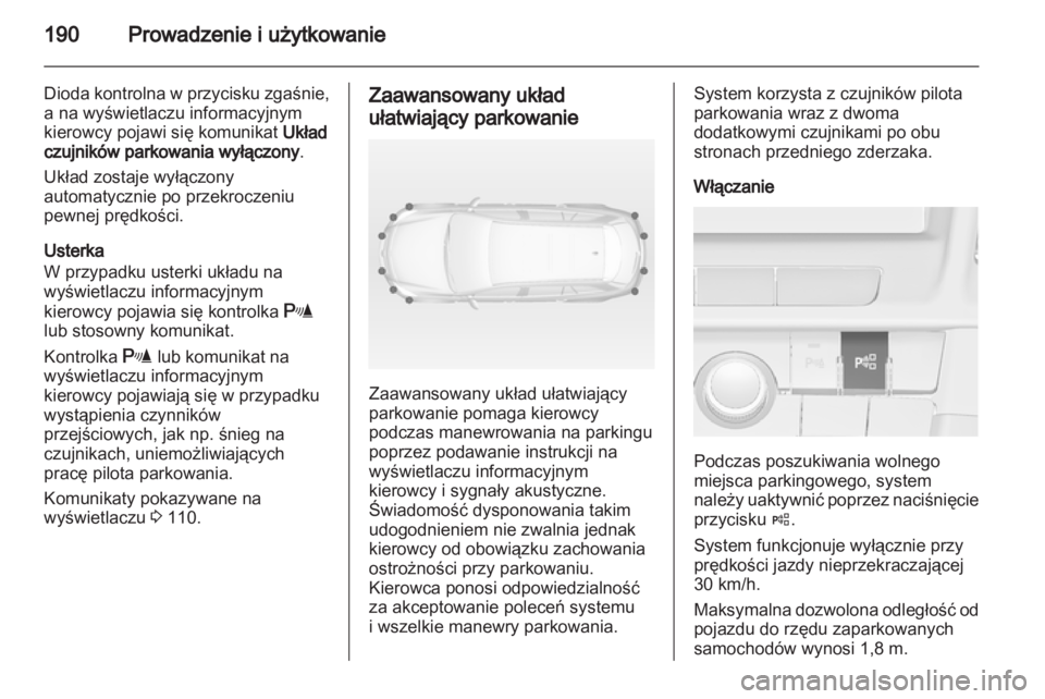 OPEL INSIGNIA 2012.5  Instrukcja obsługi (in Polish) 