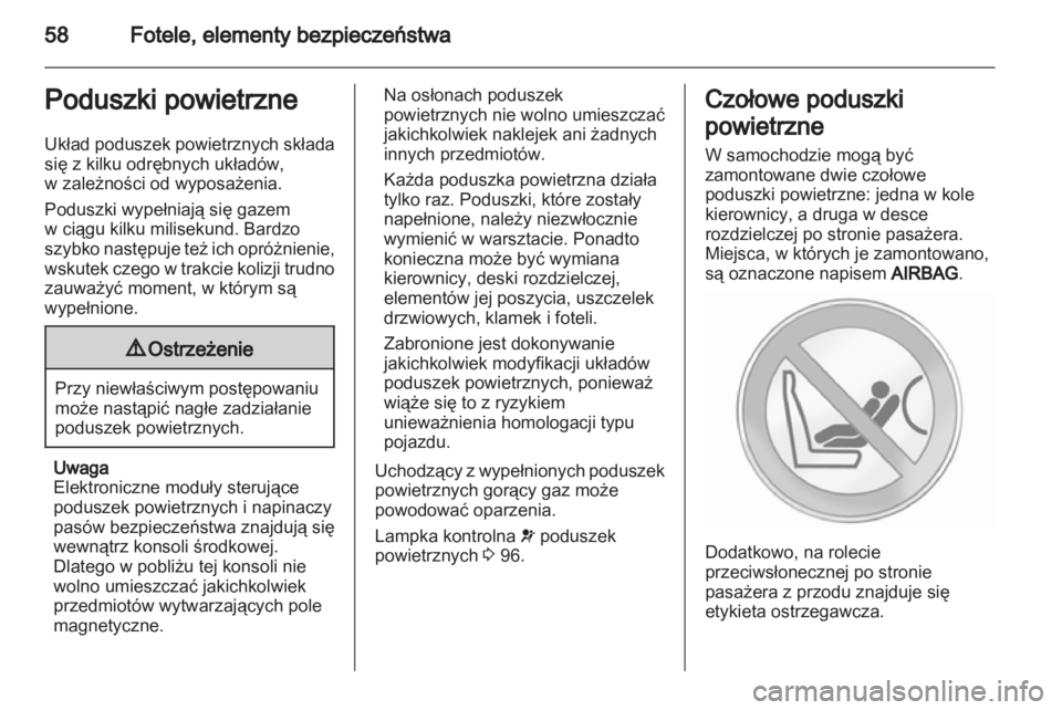 OPEL INSIGNIA 2012.5  Instrukcja obsługi (in Polish) 