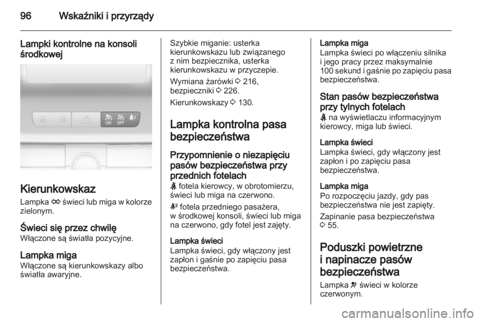 OPEL INSIGNIA 2012.5  Instrukcja obsługi (in Polish) 