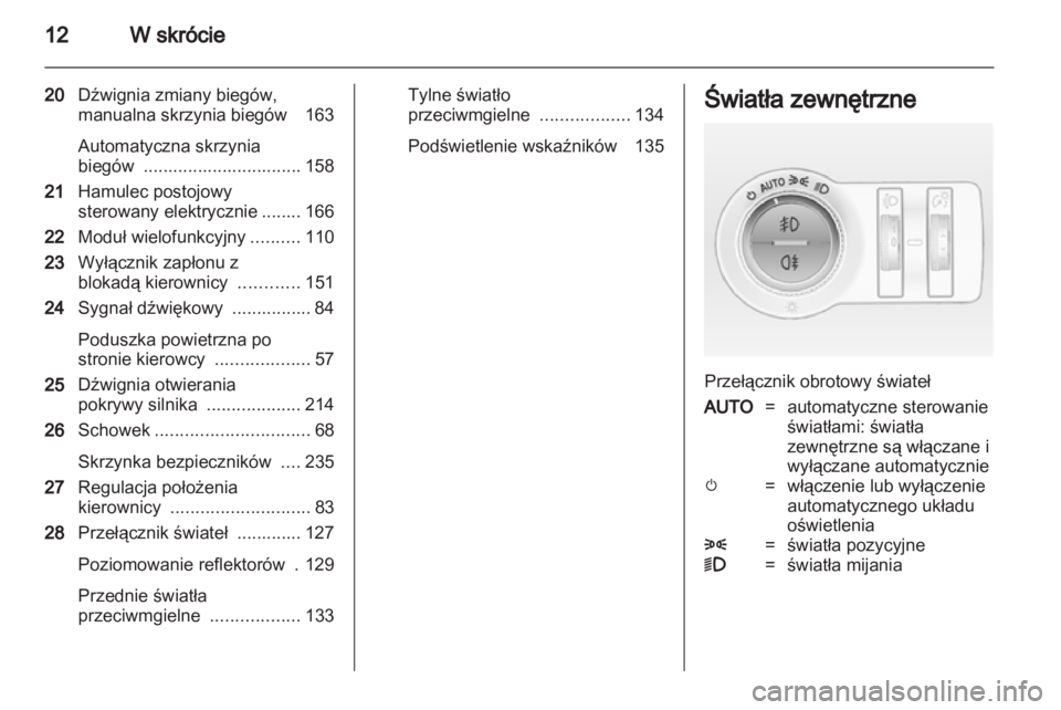 OPEL INSIGNIA 2013  Instrukcja obsługi (in Polish) 