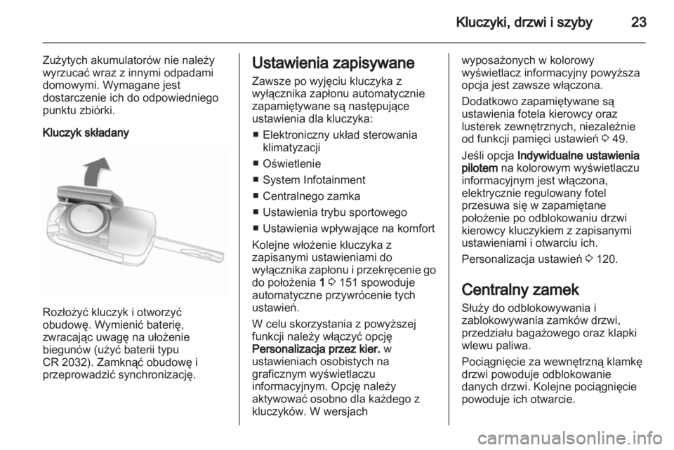 OPEL INSIGNIA 2013  Instrukcja obsługi (in Polish) 