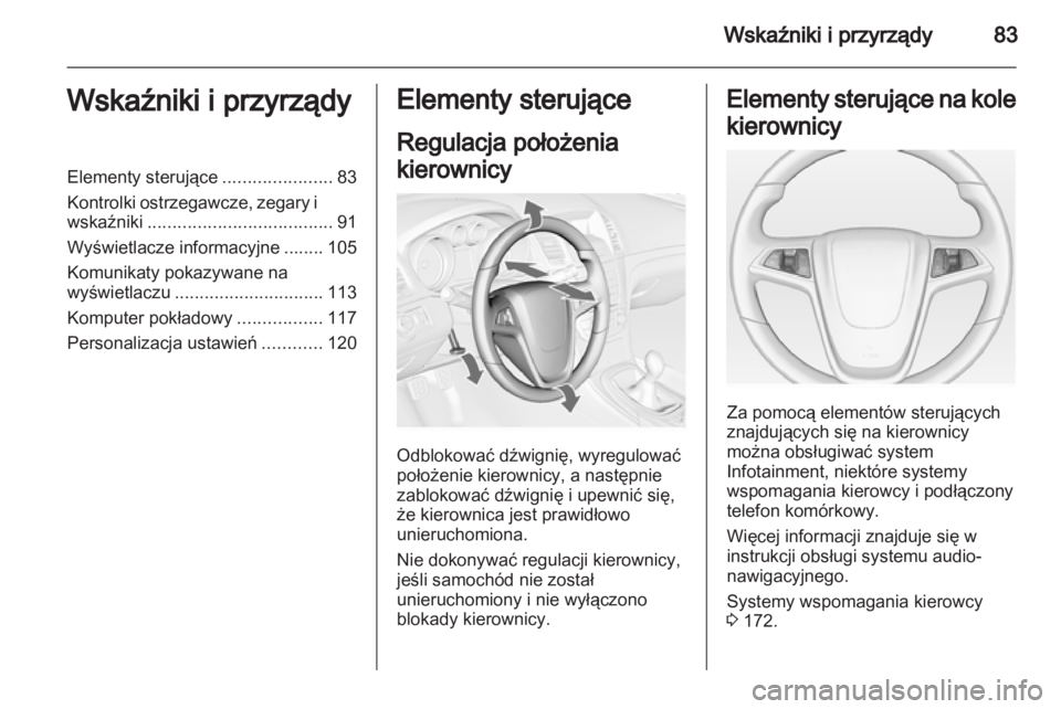 OPEL INSIGNIA 2013  Instrukcja obsługi (in Polish) 