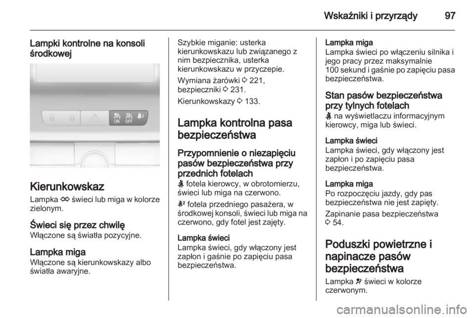 OPEL INSIGNIA 2013  Instrukcja obsługi (in Polish) 