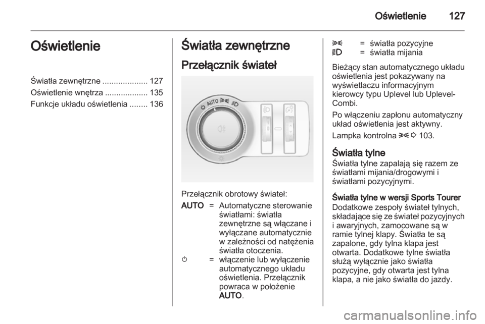 OPEL INSIGNIA 2013.5  Instrukcja obsługi (in Polish) 