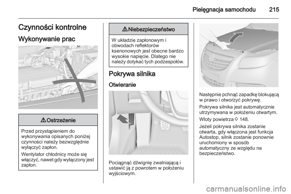 OPEL INSIGNIA 2013.5  Instrukcja obsługi (in Polish) 