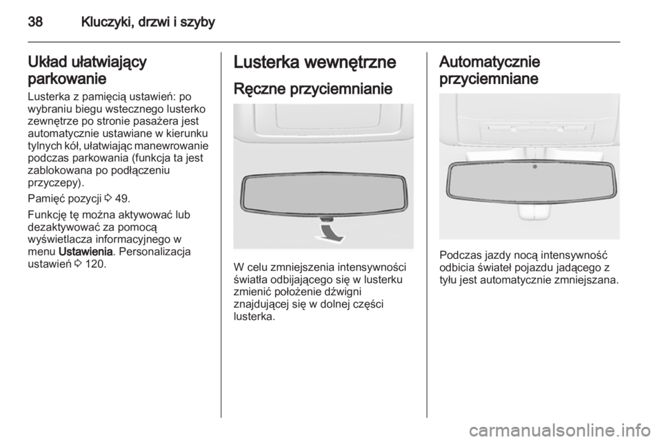 OPEL INSIGNIA 2013.5  Instrukcja obsługi (in Polish) 