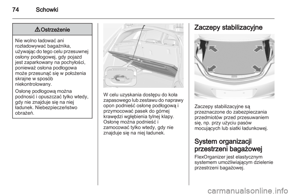 OPEL INSIGNIA 2013.5  Instrukcja obsługi (in Polish) 
