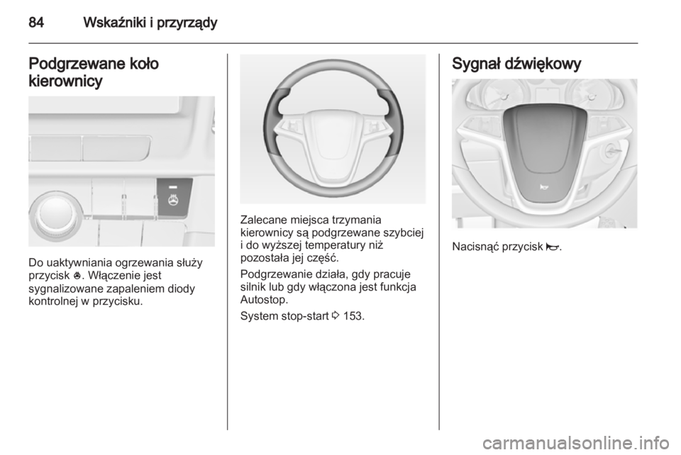 OPEL INSIGNIA 2013.5  Instrukcja obsługi (in Polish) 