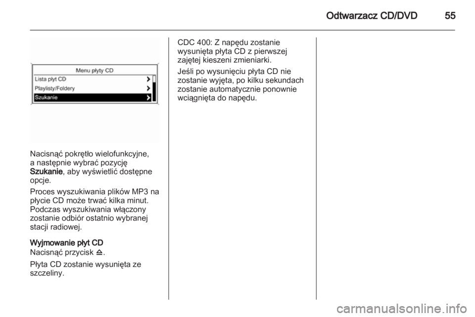 OPEL MERIVA 2011  Instrukcja obsługi systemu audio-nawigacyjnego (in Polish) 