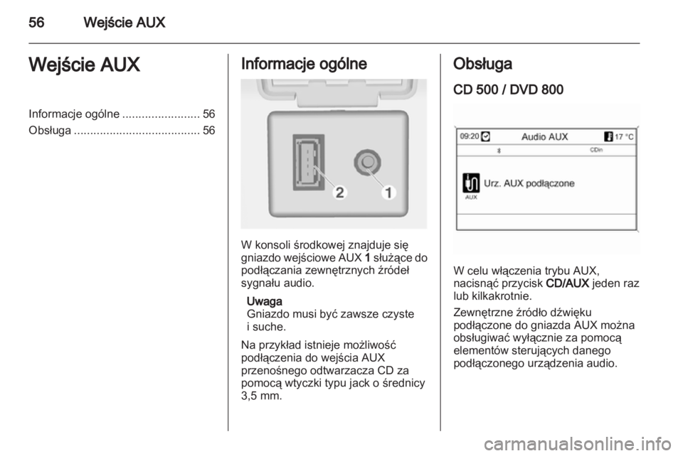 OPEL MERIVA 2011  Instrukcja obsługi systemu audio-nawigacyjnego (in Polish) 