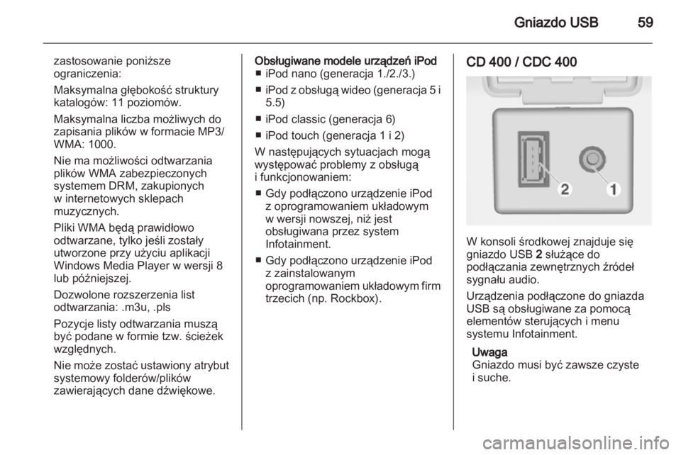 OPEL MERIVA 2011  Instrukcja obsługi systemu audio-nawigacyjnego (in Polish) 