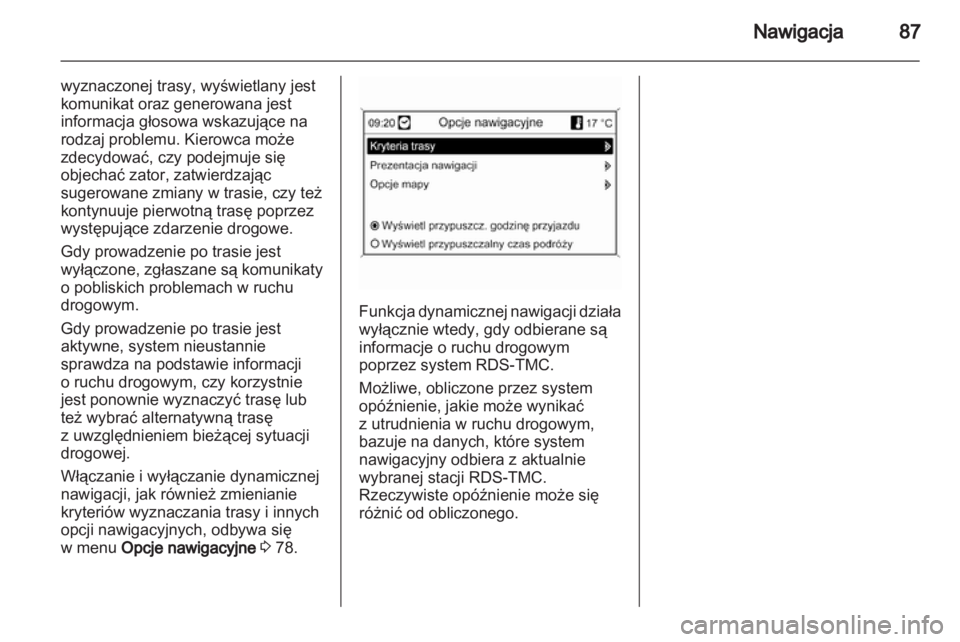 OPEL MERIVA 2011  Instrukcja obsługi systemu audio-nawigacyjnego (in Polish) 