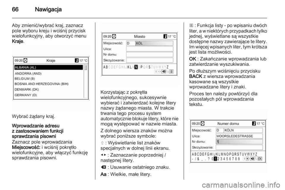 OPEL MERIVA 2011.5  Instrukcja obsługi systemu audio-nawigacyjnego (in Polish) 
