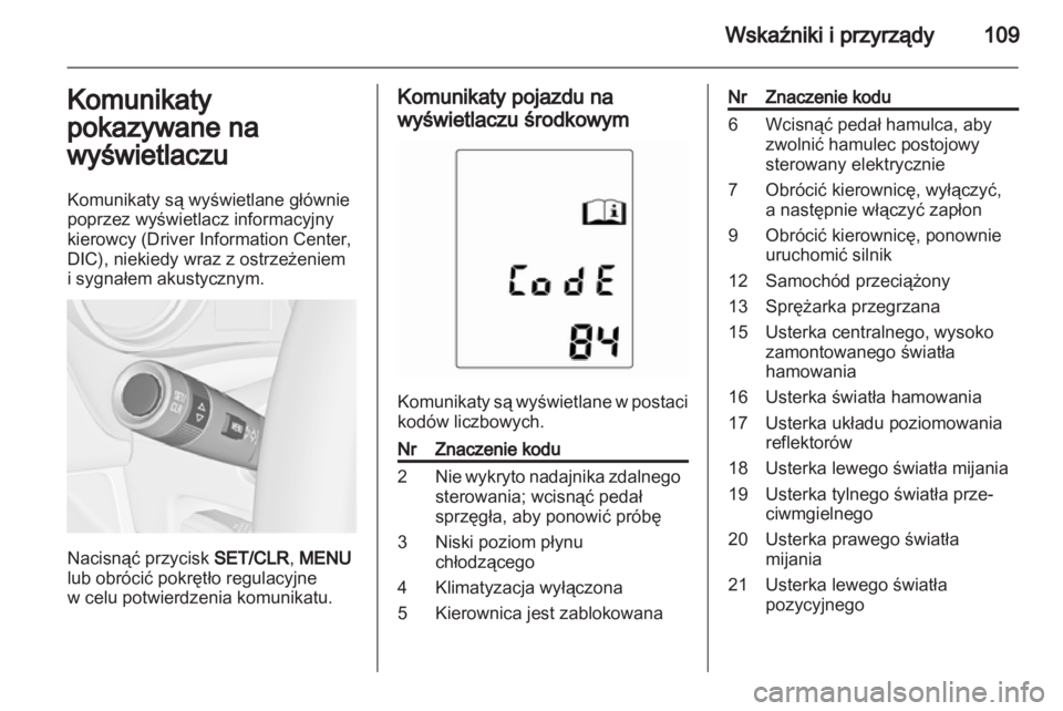OPEL MERIVA 2011.5  Instrukcja obsługi (in Polish) 