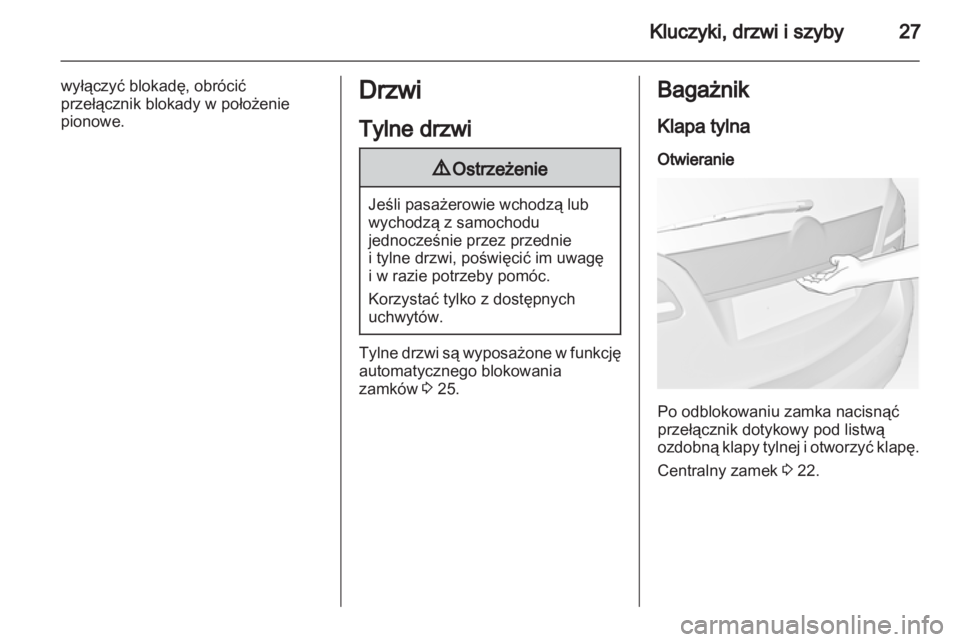 OPEL MERIVA 2011.5  Instrukcja obsługi (in Polish) 