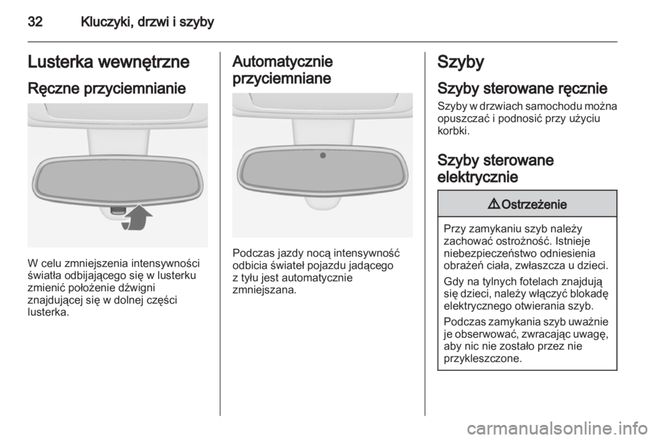 OPEL MERIVA 2011.5  Instrukcja obsługi (in Polish) 