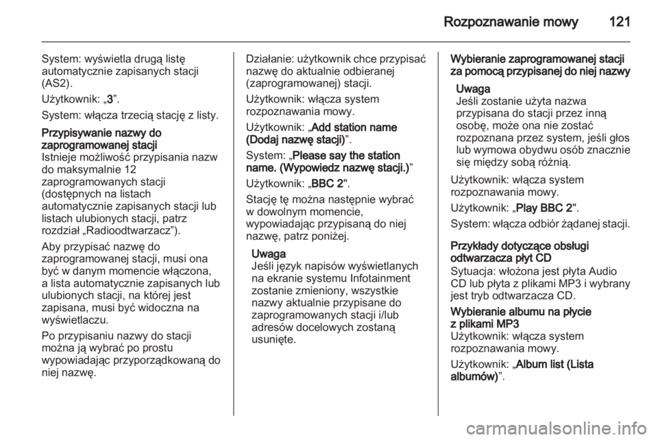 OPEL MERIVA 2012  Instrukcja obsługi systemu audio-nawigacyjnego (in Polish) 