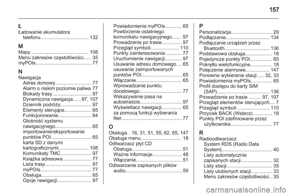 OPEL MERIVA 2012  Instrukcja obsługi systemu audio-nawigacyjnego (in Polish) 