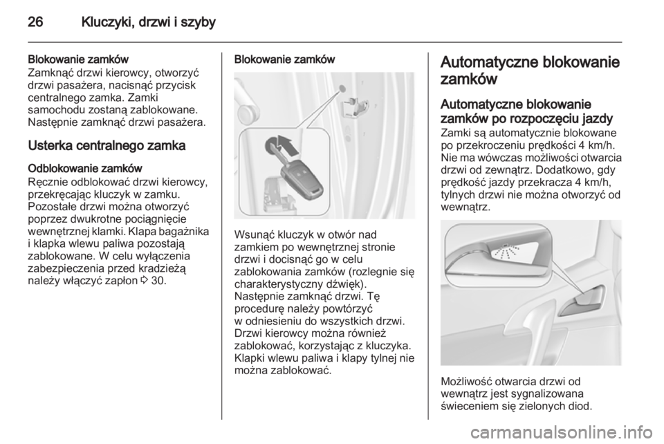 OPEL MERIVA 2012  Instrukcja obsługi (in Polish) 