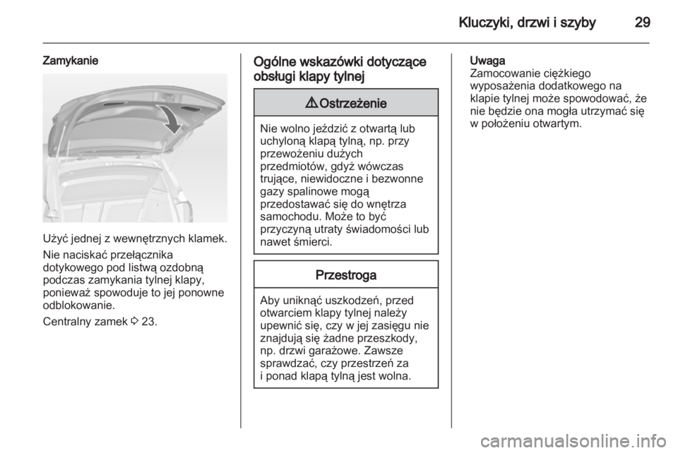 OPEL MERIVA 2012  Instrukcja obsługi (in Polish) 