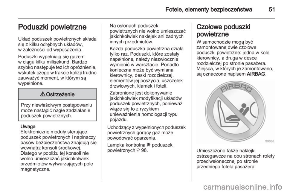 OPEL MERIVA 2012  Instrukcja obsługi (in Polish) 