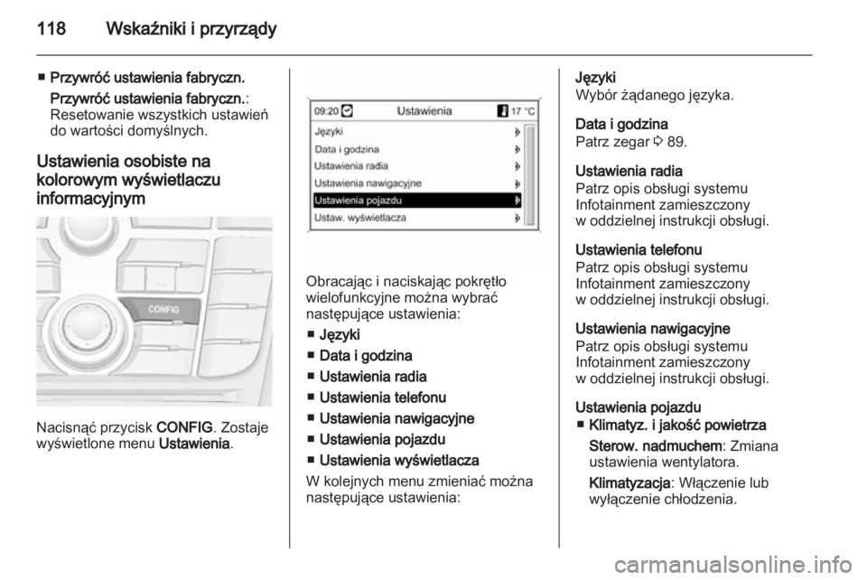 OPEL MERIVA 2012.5  Instrukcja obsługi (in Polish) 