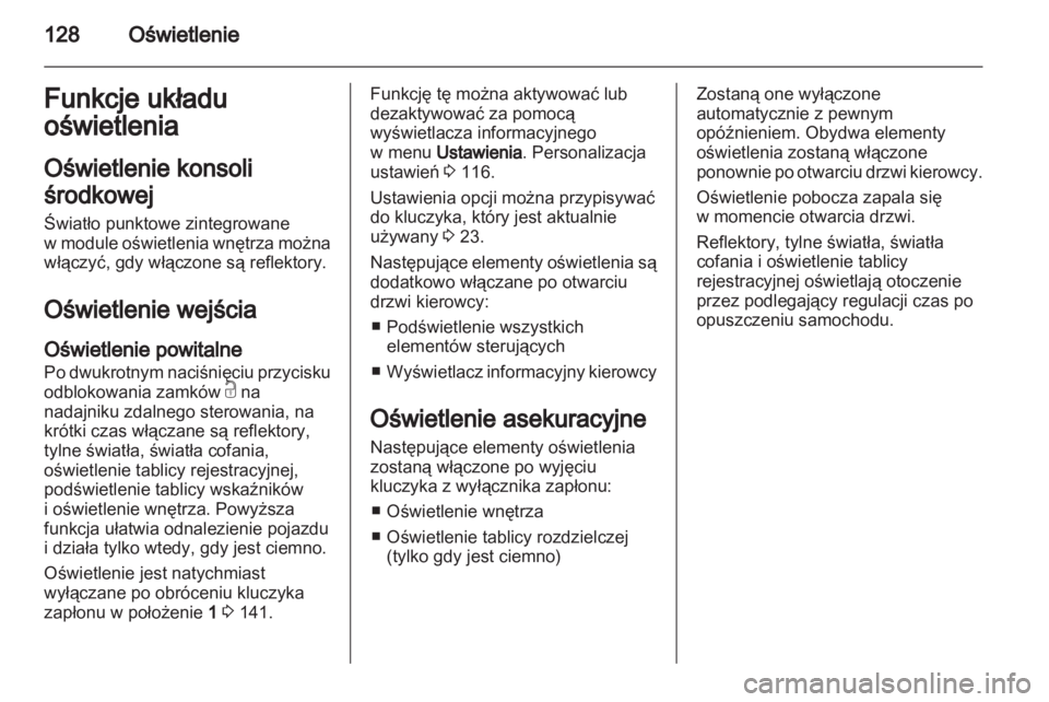 OPEL MERIVA 2012.5  Instrukcja obsługi (in Polish) 