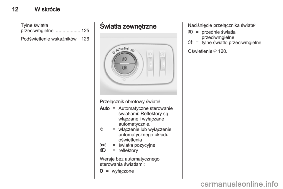 OPEL MERIVA 2012.5  Instrukcja obsługi (in Polish) 
