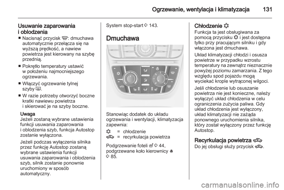 OPEL MERIVA 2012.5  Instrukcja obsługi (in Polish) 